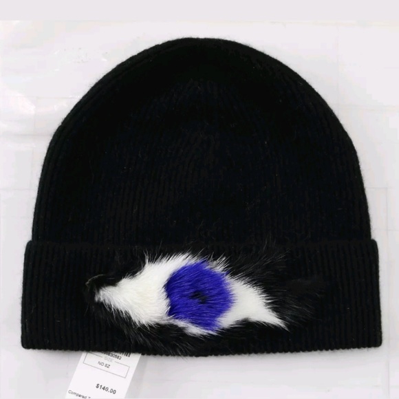 Neiman Marcus Accessories - NWT Neiman Marcus Cashmere Mink Beanie